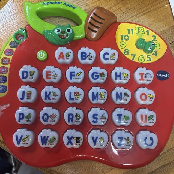 vtech Other - VTECH Alphabet Apple‎ Preschool Learning Phonics ABC's Music Lights And Sounds